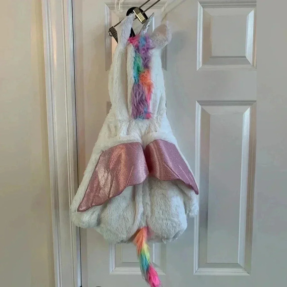 Hyde & Eek Rainbow Unicorn Costume Toddler 12m - 18m White Pink Halloween NWT - Picture 7 of 7